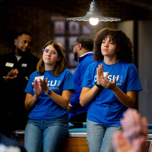 This year, the Thompsons and their foundation have helped May and 1,120 other GVSU students realize their college dreams while helping to decrease their college debt. The Thompson Foundation has donated more than $36 million to Grand Valley, creating t...